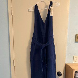 NWT Alex Mill Ollie Overalls, Recycled Denim, Navy, Size Medium